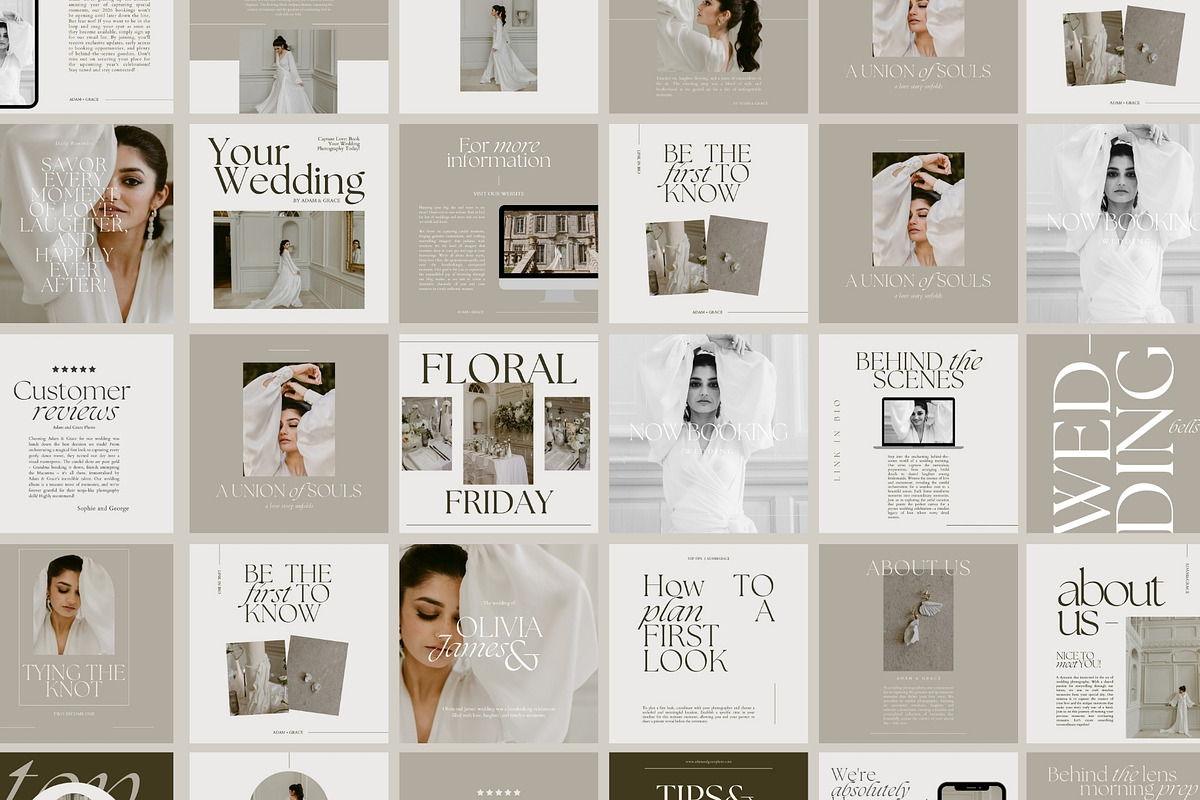Modern Canva Instagram Templates, a Social Media Template by Adam and Grace (Photo 13 of 22)