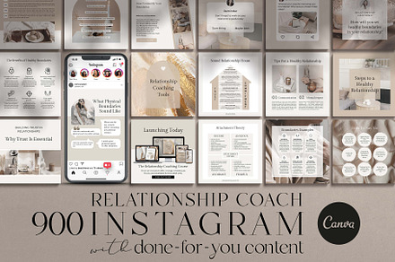 Relationship Coach Instagram Canva, a Templates & Theme by Miri Campbell