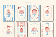Vintage Cakes • vector collection, a Food Illustration by dariikos (Thumbnail 11 of 19)