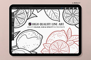 Lemon Fruit Procreate Brush Stamps, a Shape Add-On by MadliArt (Thumbnail 3 of 5)