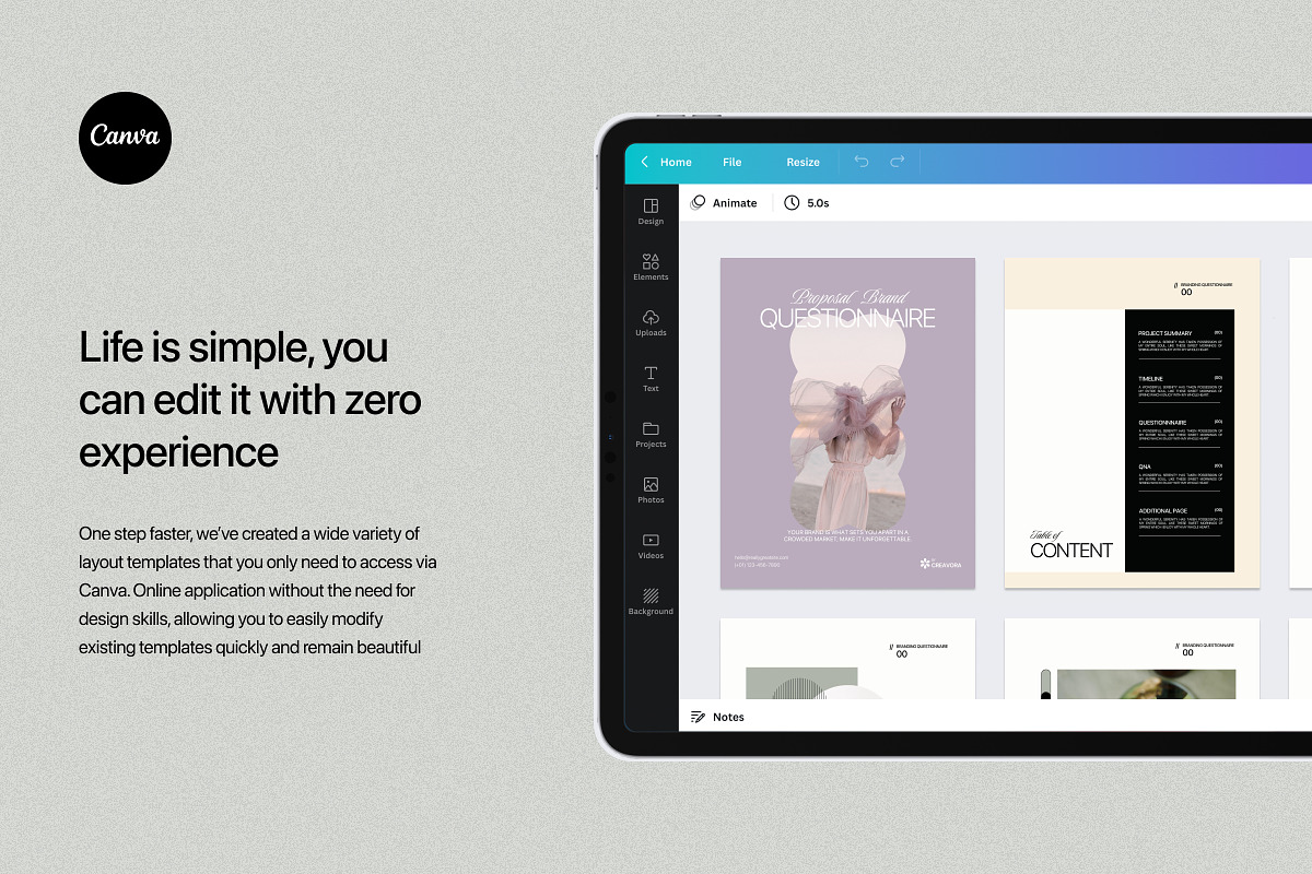 Asyana - Proposal & Questionnaire, a Templates & Theme by Creavora (Photo 12 of 12)