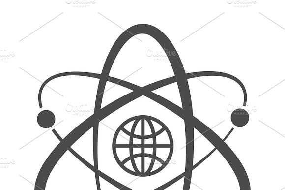 Globe With Orbits.