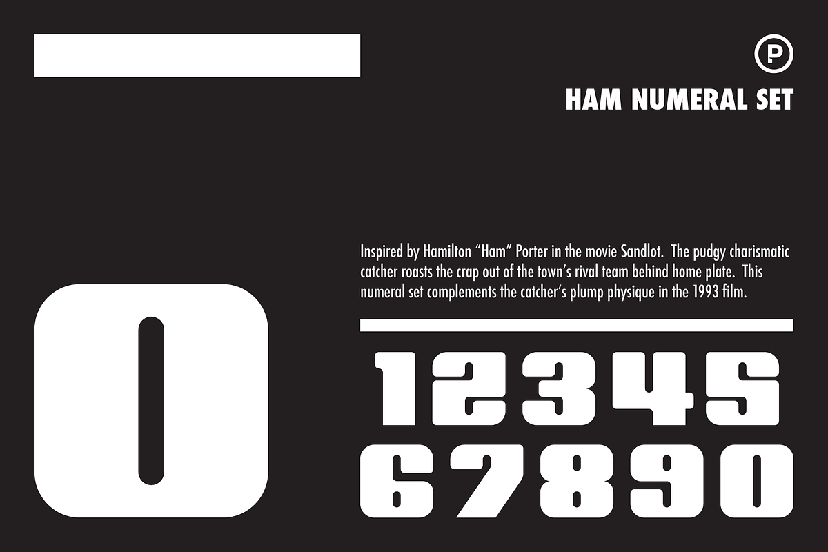 Ham Numeral Set
