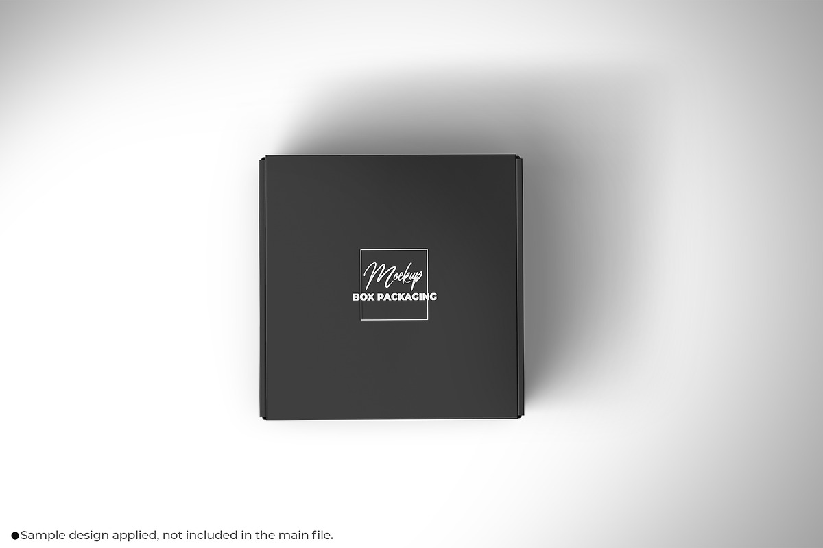 Front Tuck Square Mailing Box Mockup, a Packaging Mockup by Sheikhadesign (Photo 10 of 10)