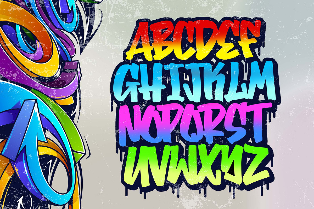 Bombsky Graffity Font, a Blackletter Font by Blankids Studio (Photo 5 of 7)