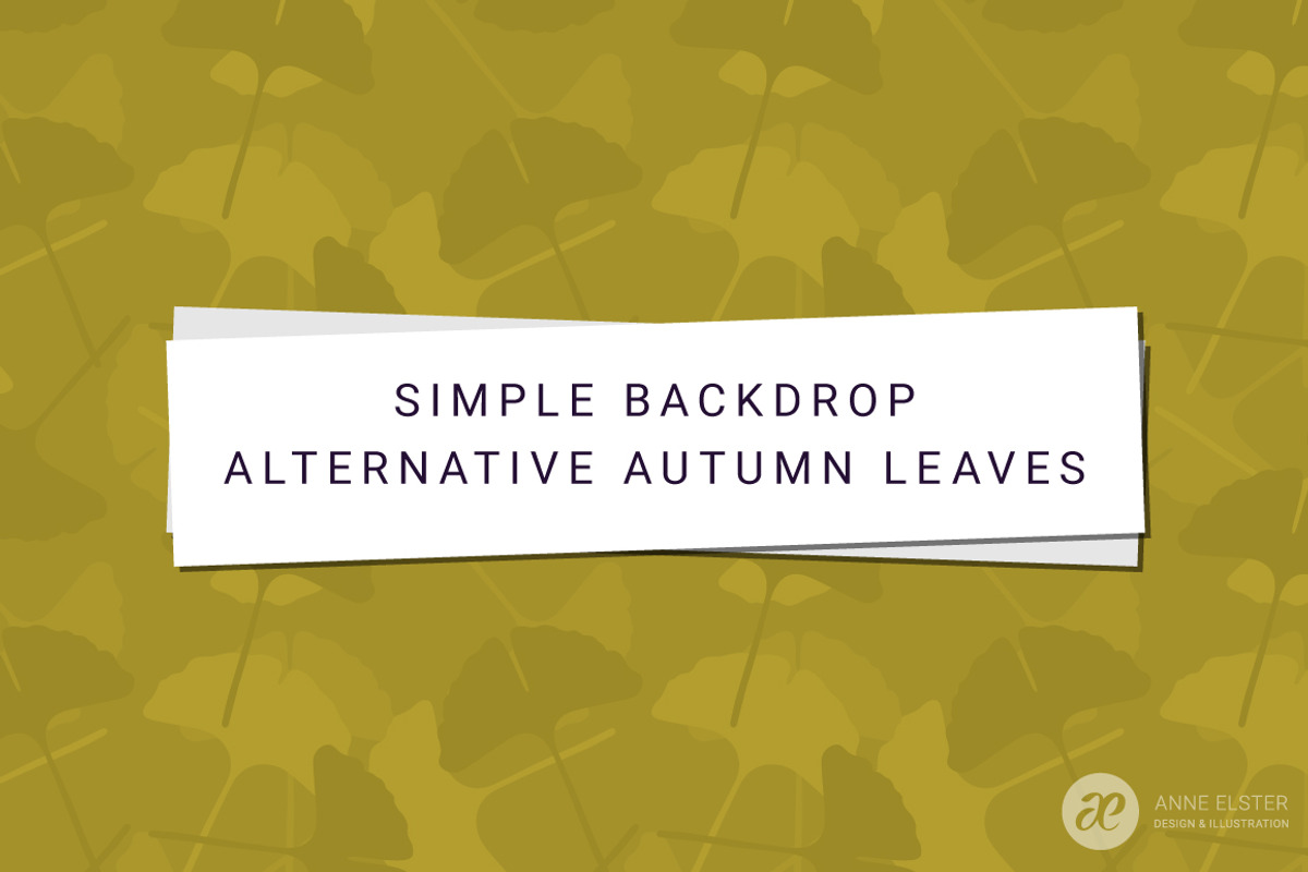Ginkgo Leaves Vector Pattern, a Pattern Graphic by Anne Elster Design (Photo 3 of 3)