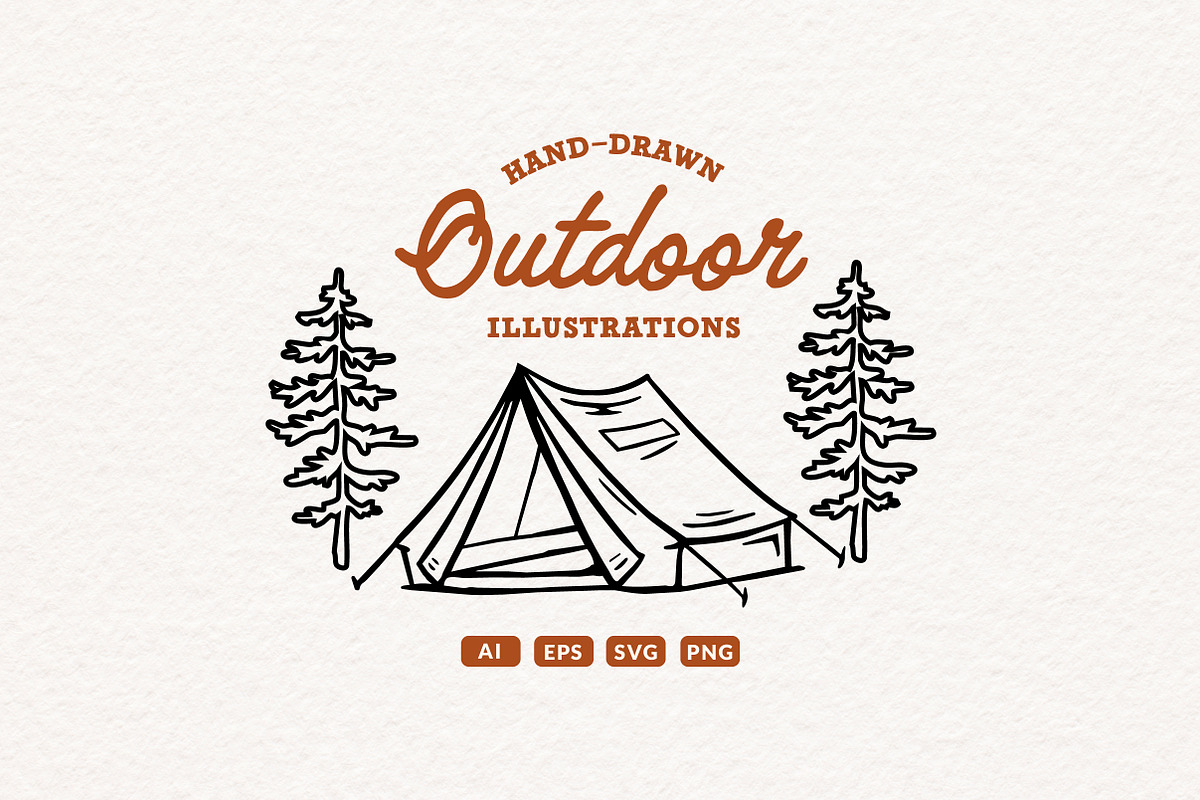Hand-drawn Outdoor Illustrations, an Object Illustration by cd-design.co (Photo 4 of 8)