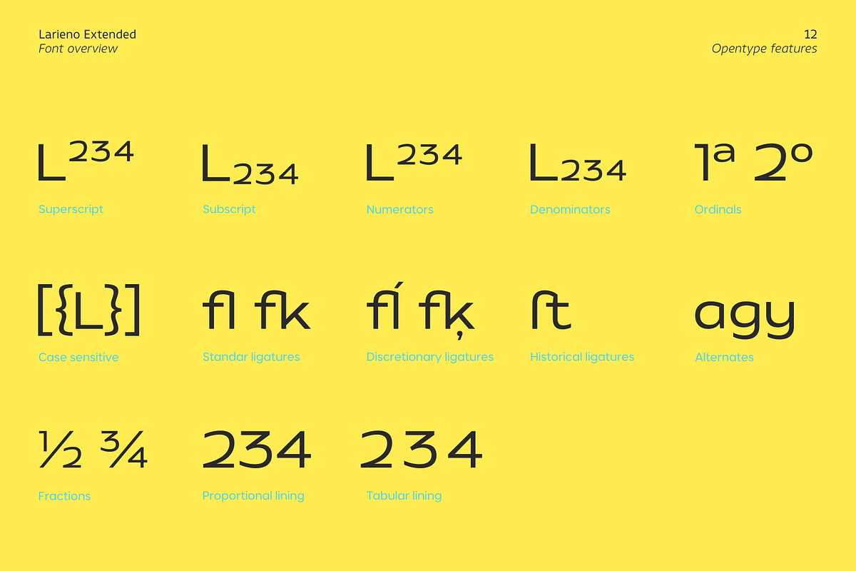 Larieno Extended, a Sans Serif Font by Zafara Studios (Photo 12 of 12)