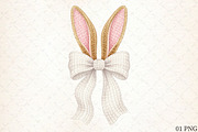 Coquette Easter Sublimation PNG, an Illustration by Libby Wishes (Thumbnail 1 of 6)