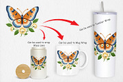 Red Admiral Butterfly Clipart, a Graphic by Artnoy (Thumbnail 4 of 5)