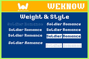 Romance Soldier font, a Font by weknow (Thumbnail 7 of 8)