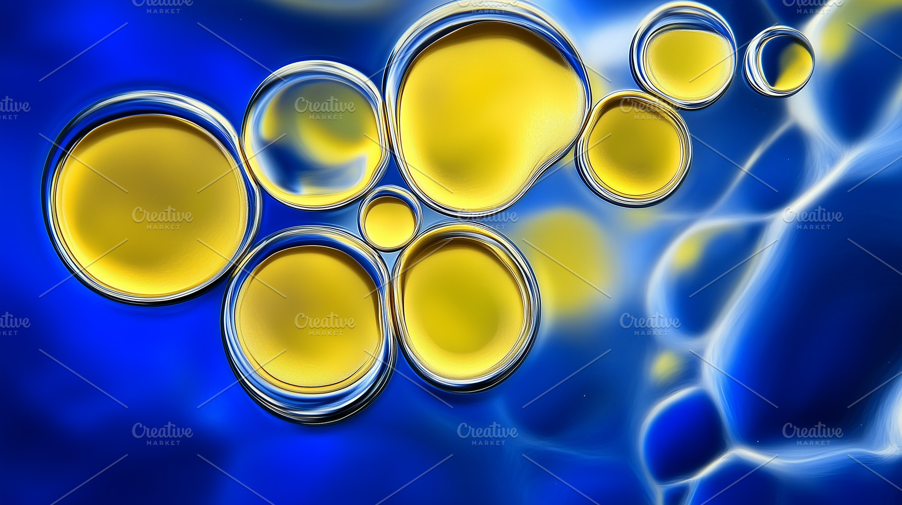 Vibrant abstract background with big, an Abstract Photo by Imaginarium