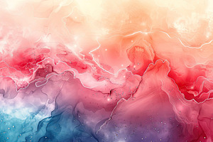 Elegant abstract watercolor backgrou, a Photo by LOGOCREATIVE