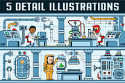 Science Laboratory Set, an Education Illustration by Agor2012 shop (Thumbnail 2 of 6)