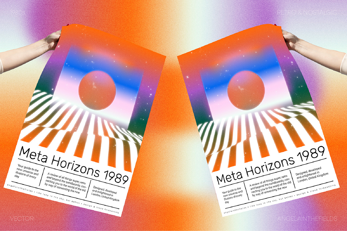META HORIZONS Vector Elements, an Object Graphic by angelainthefields