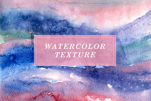 Pink stars watercolor texture