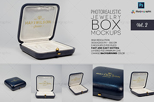 Logo On Jewelry Box Mockups V.2