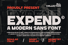 Expend - A Modern Sans Serif Font