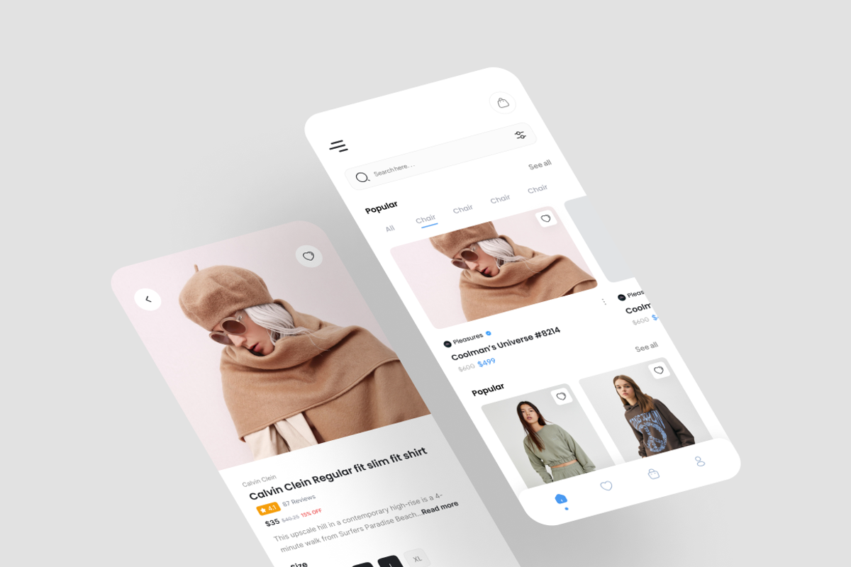 TANO - Fashion App UI Kit, an UI Kit Template by iDoodle Studio (Photo 2 of 3)