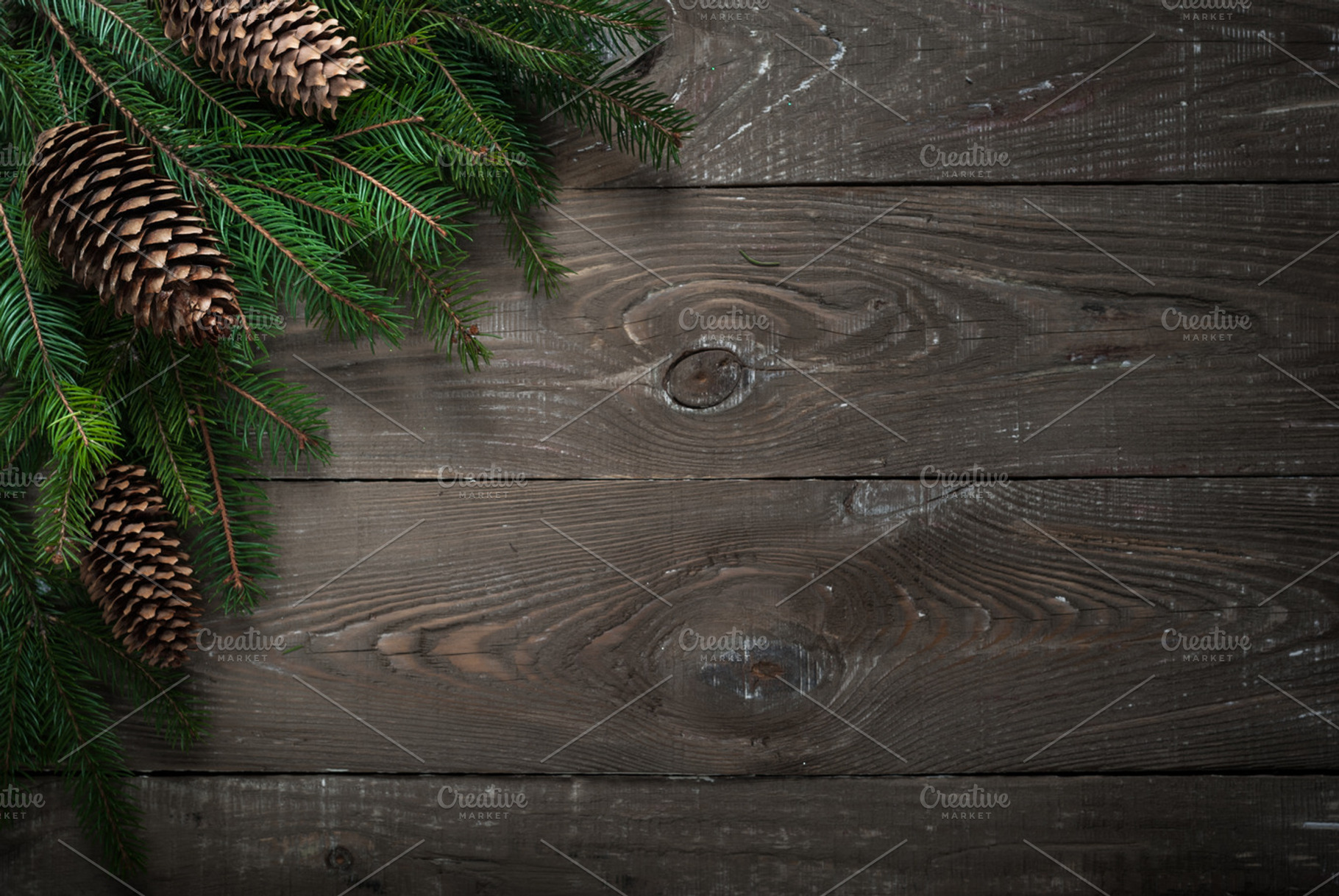 Christmas decorations fir tree branch containing above, abstract, and, a Holiday Photo by Nadia-nb