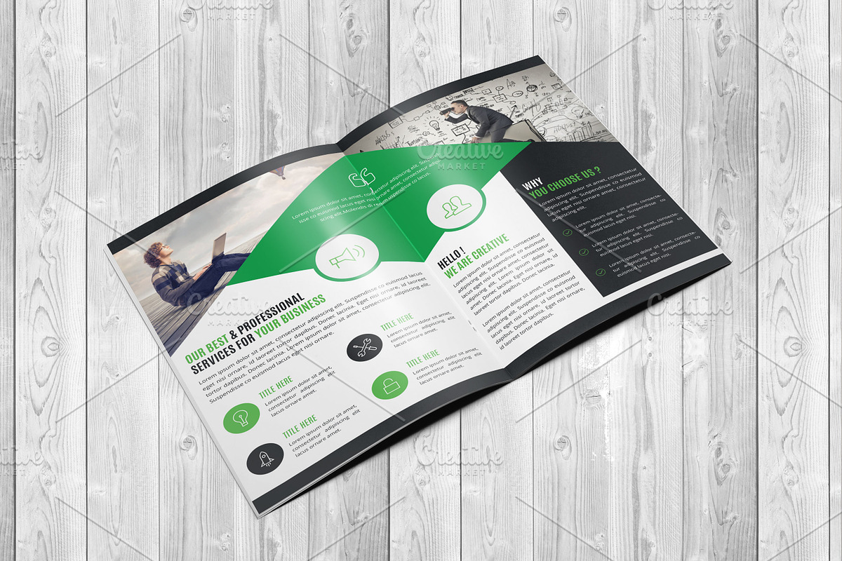 Corporate Bi-Fold Brochure Template, a Brochure Template by Alice_s (Photo 6 of 12)