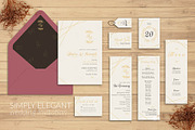 Simply Elegant Wedding Invitation, an Invitation Template by Lyllopop (Thumbnail 1 of 4)