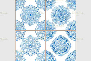 tiles seamless patterns set