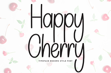 Happy Cherry | Script Font