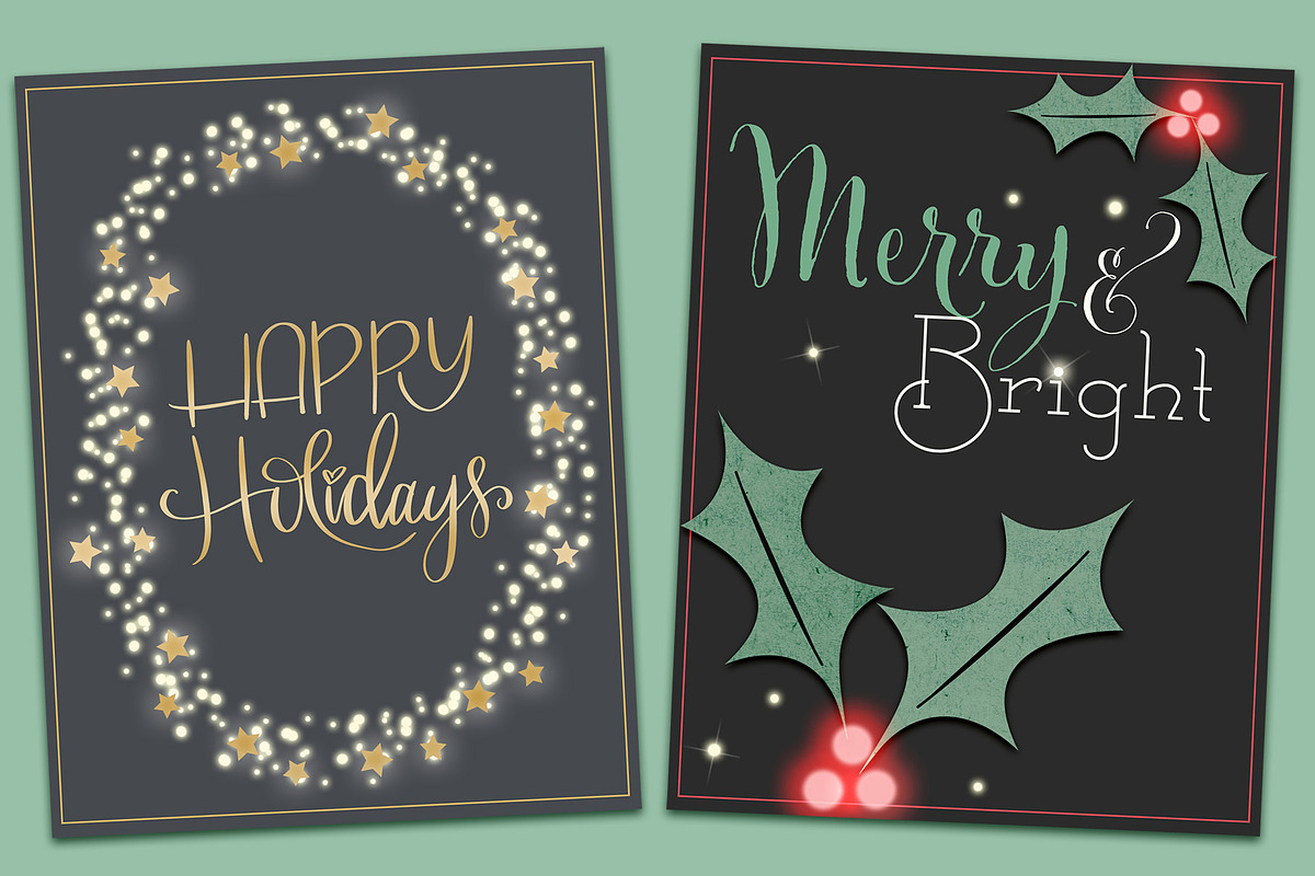 String Lights & Wreath Procreate Set, a Brush Add-On by Studio Kitsch (Photo 11 of 13)
