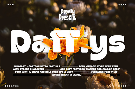 Daffiys - Cartoon Retro Font