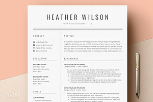 Professional Resume CV Template
