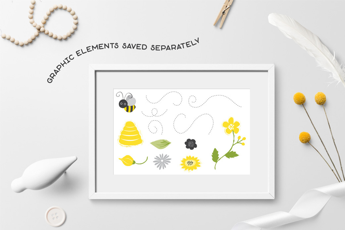 Busy Bees Baby Vector Patterns, a Pattern Graphic by Wild Twig Co (Photo 9 of 9)