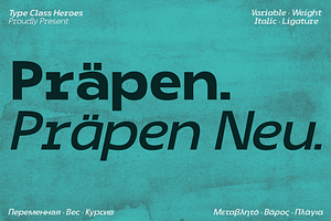 Prapen Font, a Sans Serif Font by TypeClassHeroes