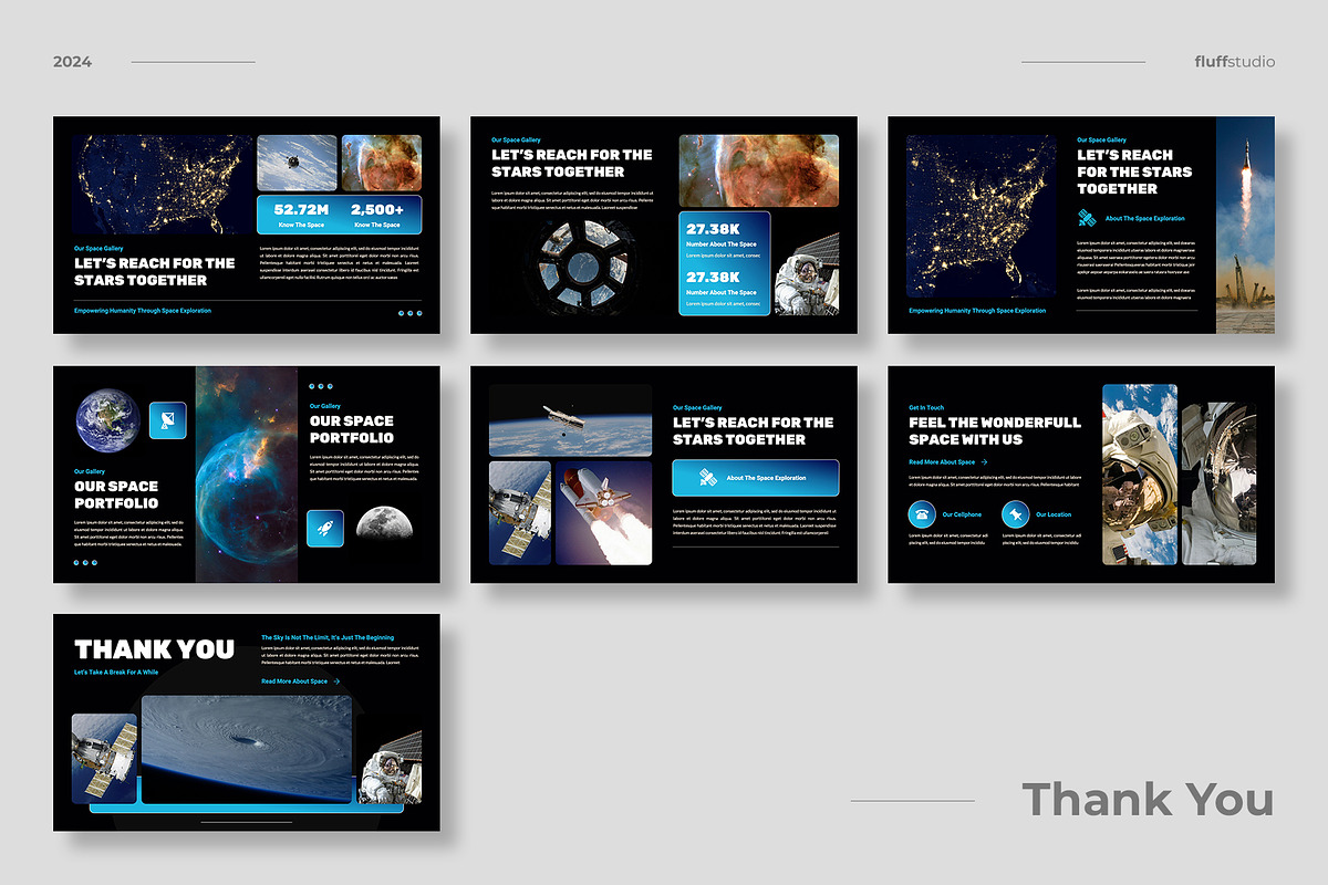Space & Astronaut Google Slides, a Presentation Template by fluffstudio (Photo 4 of 4)