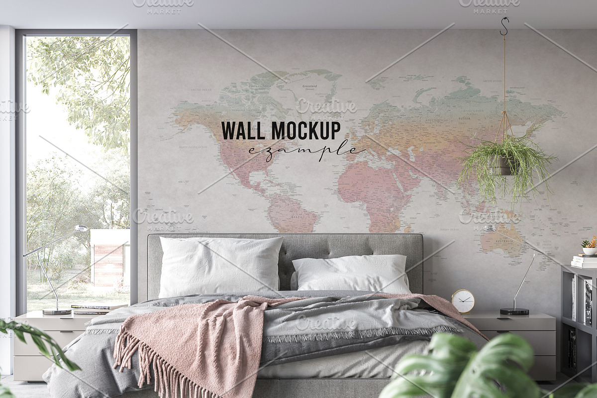 Wall mockup & wallpaper mockup, a Household Mockup by Hunny Badger (Photo 5 of 8)