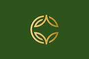 Letter C Leaf Logo Luxury Brand, a Branding & Logo Template by Signatoro (Thumbnail 1 of 3)