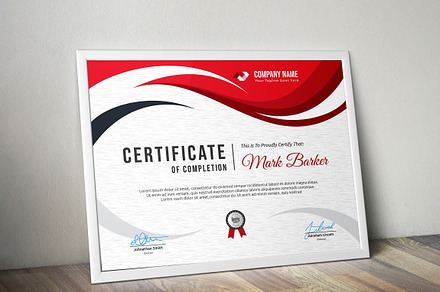 Certificate Word | PSD | AI, a Stationery Template by Curve Design