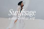 Swiftsage / Vintage Modern Serif, a Script Font by supfonts (Thumbnail 1 of 15)