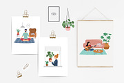 Stay at home, set of illustrations, an Education Illustration by Marish (Thumbnail 2 of 7)