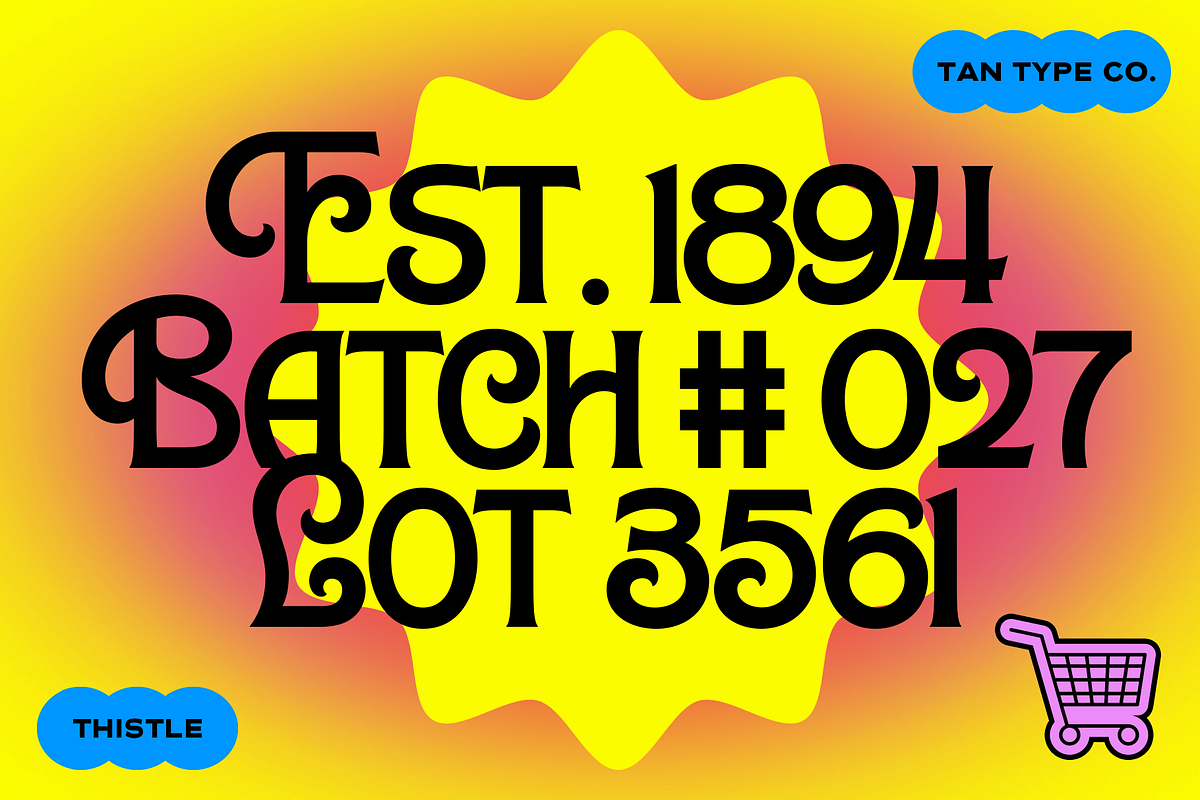 TAN-THISTLE-A DISPLAY FONT, a Slab Serif Font by TanType (Photo 8 of 10)