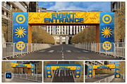 Arch Gate Event Mockup, an Advertising Mockup by Claymoon Lab (Thumbnail 1 of 13)