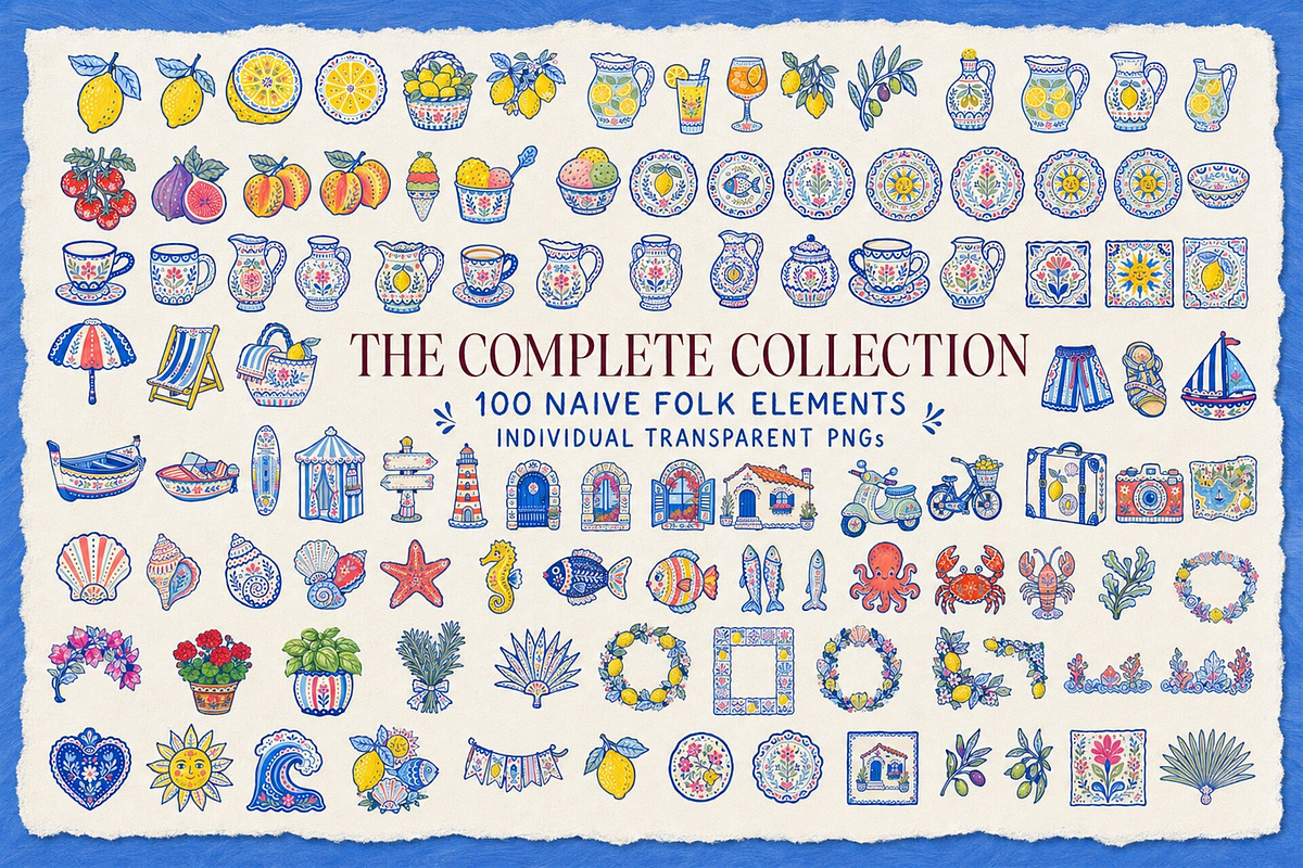 Dolce Riviera 100 PNG Clipart, an Object Graphic by KamimiArt (Photo 2 of 10)