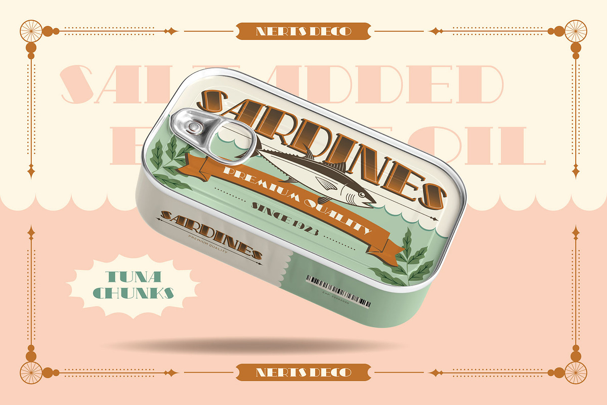 Nerts Deco Artdeco Display Typeface, a Font by graphicook (Photo 4 of 10)