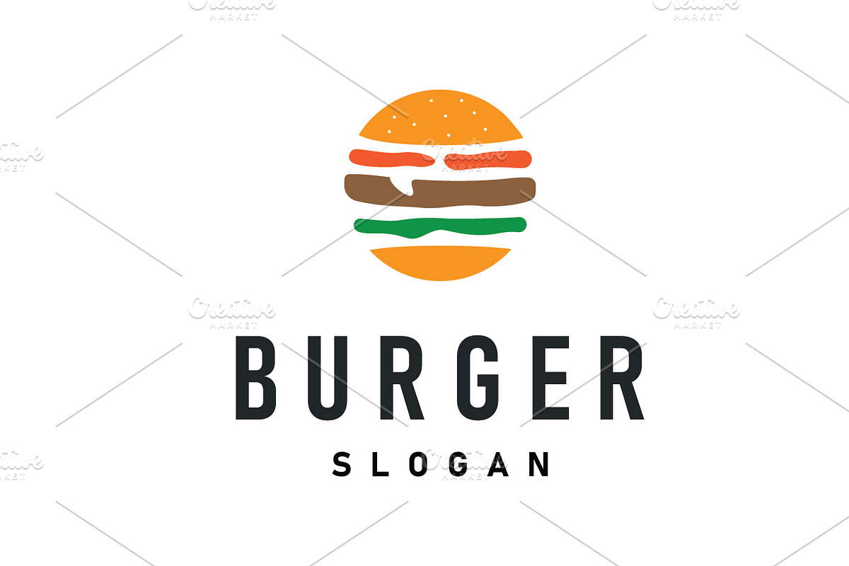 fast food design burger logo, a Branding & Logo Template by Maylianaw28