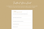 Morning Journal For Anxiety Relief, a Templates & Theme by The Chaos Project (Thumbnail 6 of 9)