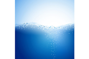 Blue water background