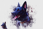 Pet Watercolor Art Photoshop Effect, an Action Add-On by Shovajit (Thumbnail 4 of 9)