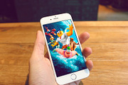 17 PSD Mockups, an iPhone Mockup by ALEX BENDER UI STORE (Thumbnail 3 of 5)