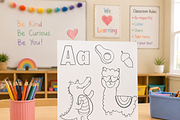 ABC coloring pages, an Education Illustration by Oleksandra Illustrates (Thumbnail 8 of 8)