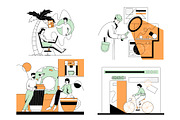 Line Character - Illustrations, a Templates & Theme by Boyko Pictures (Thumbnail 12 of 13)